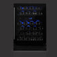 Black Pearl Serie -  Wine Cell'R Full glass door - Reversible, 46 bottles